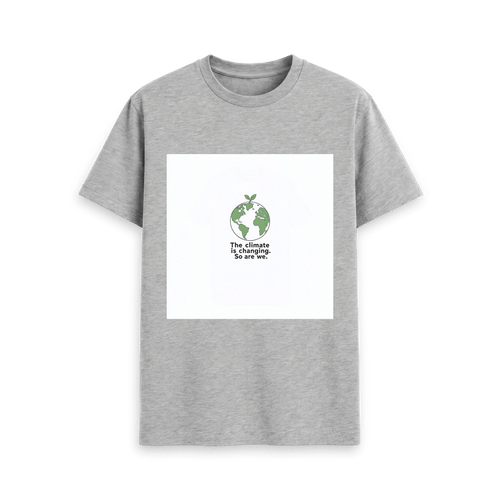 Athletic Grey Printed T-shirt Front