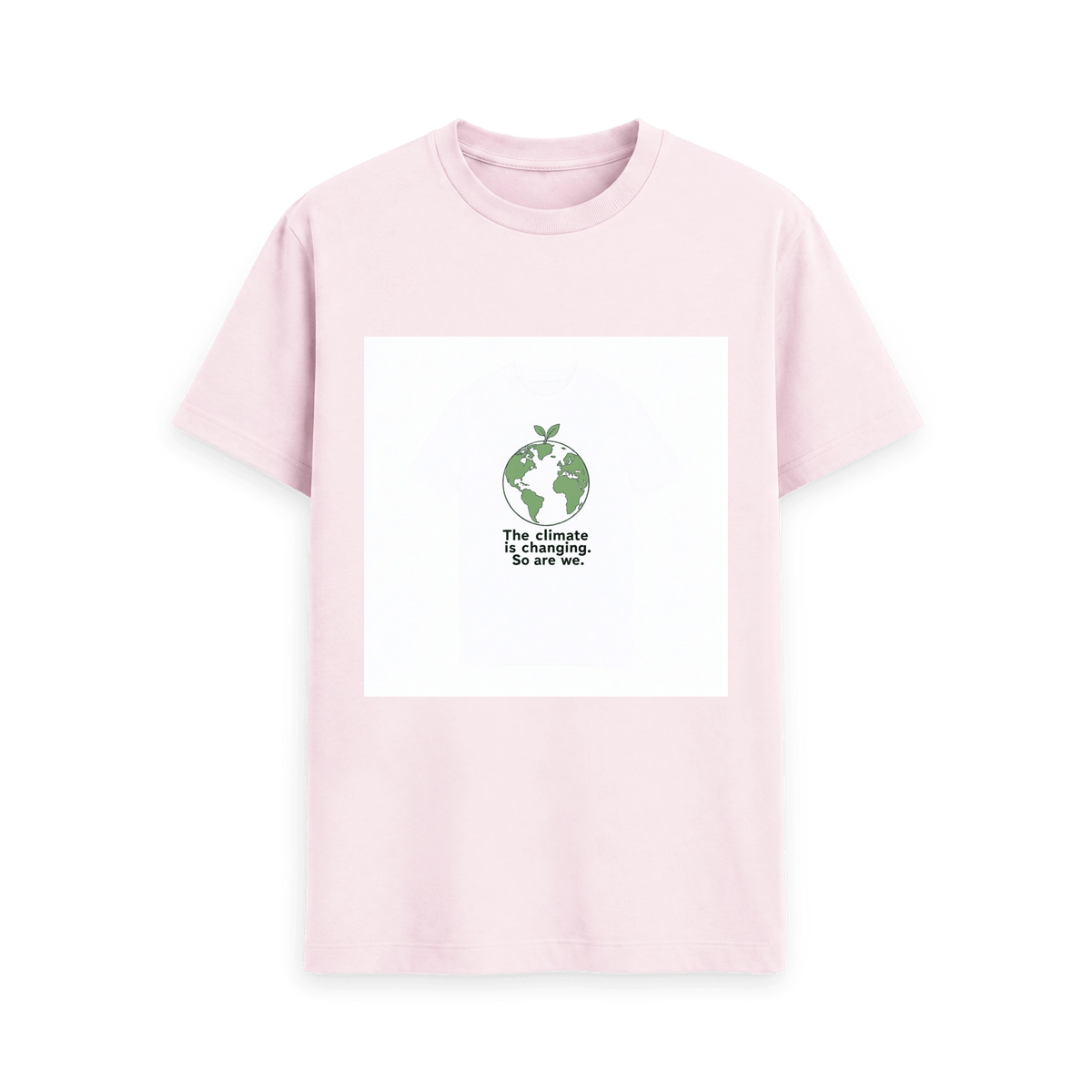 Pink Printed T-shirt Front