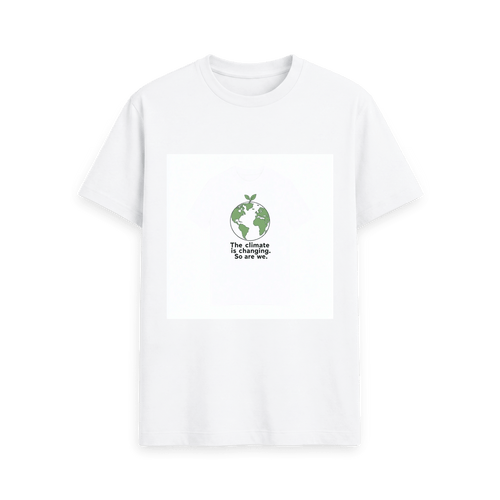White Printed T-shirt Front