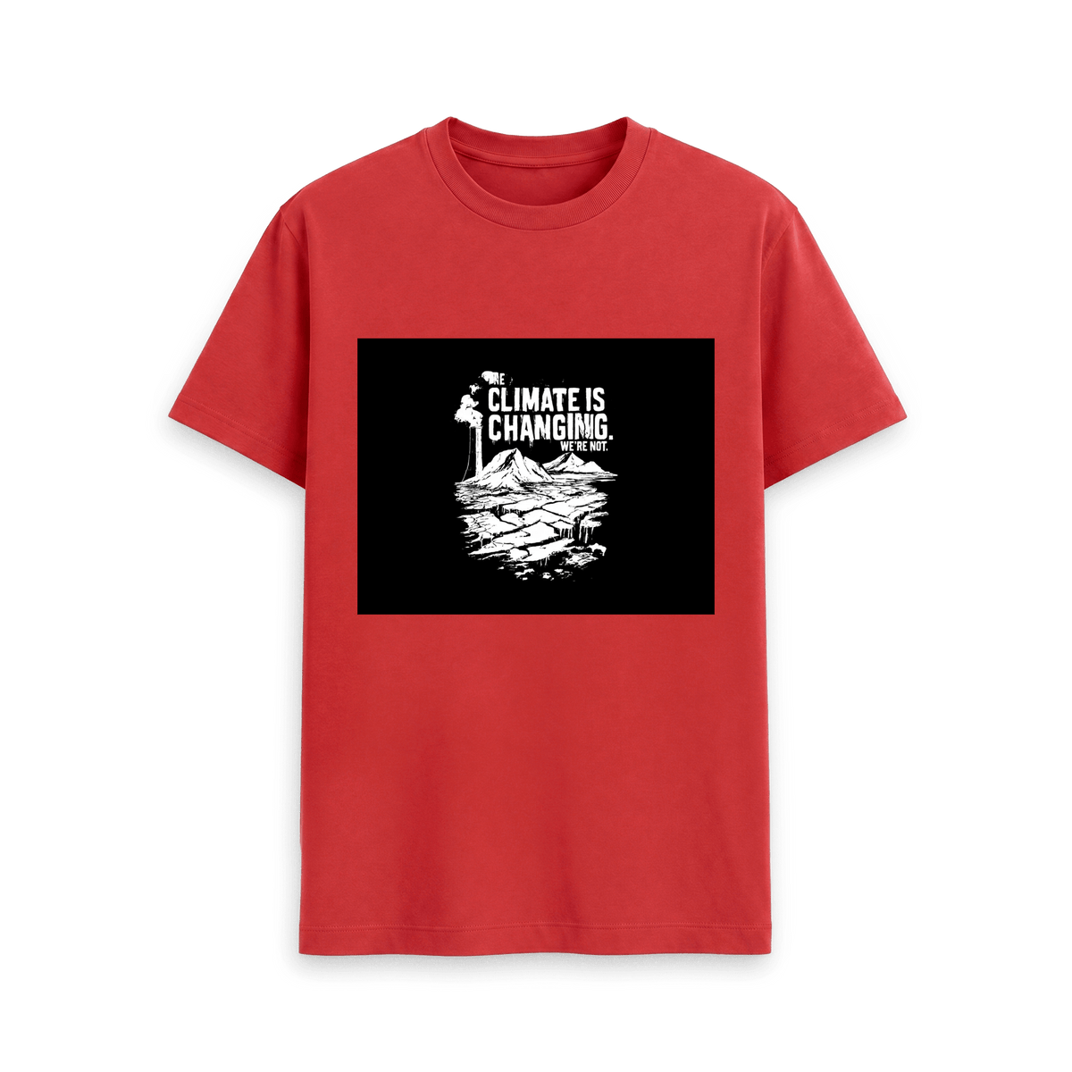 Red Printed T-shirt Front
