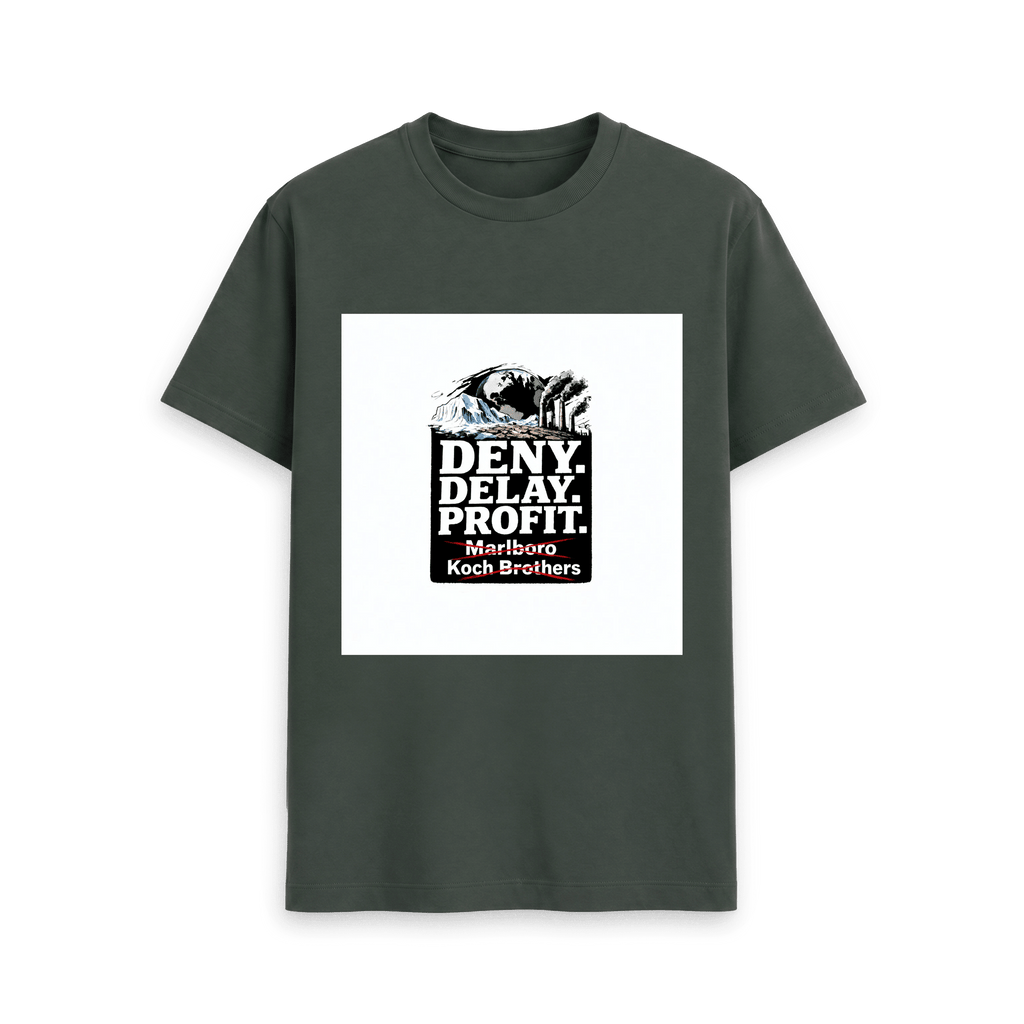 Dark Grey Printed T-shirt Front