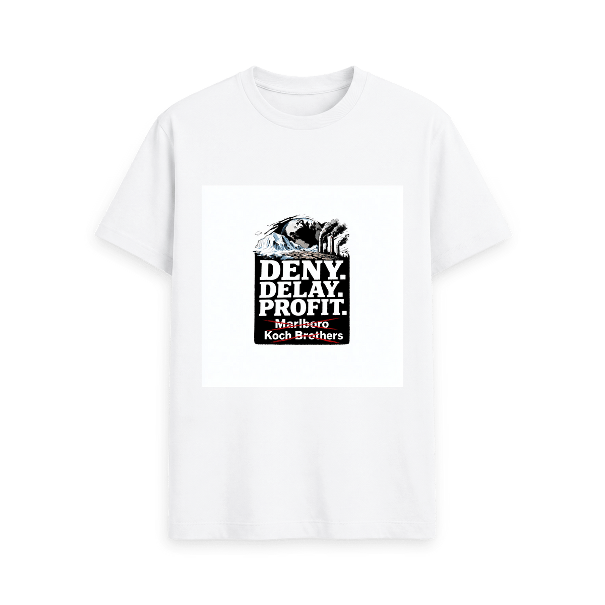 White Printed T-shirt Front