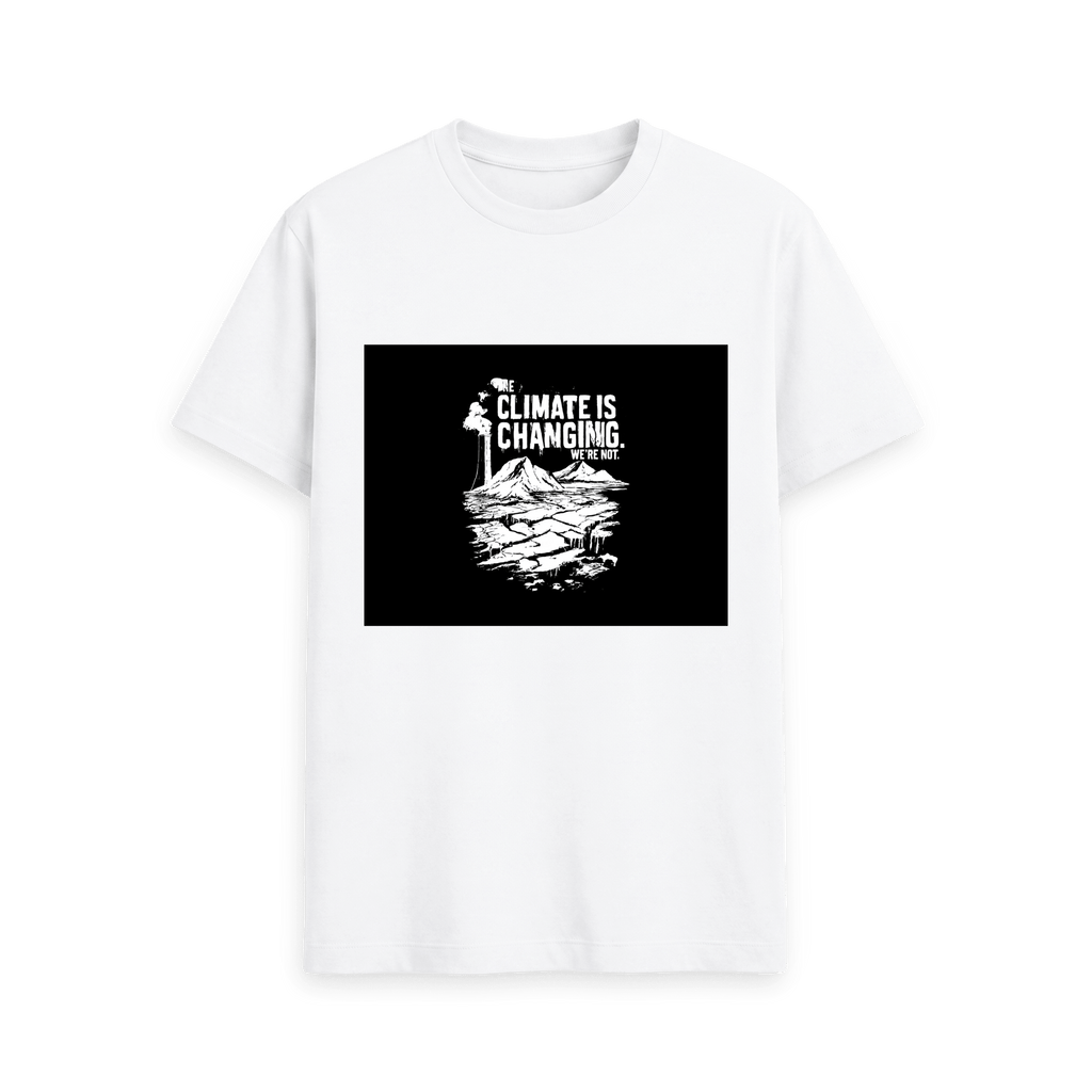 White Printed T-shirt Front