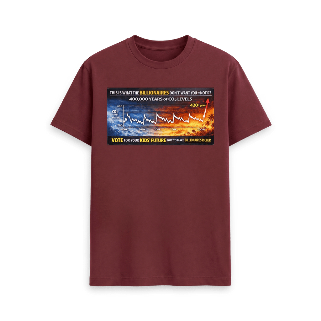 Red Wine Printed T-shirt Front