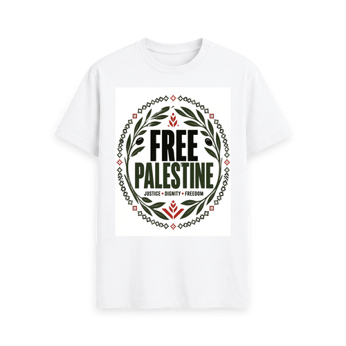 White Printed T-shirt Front