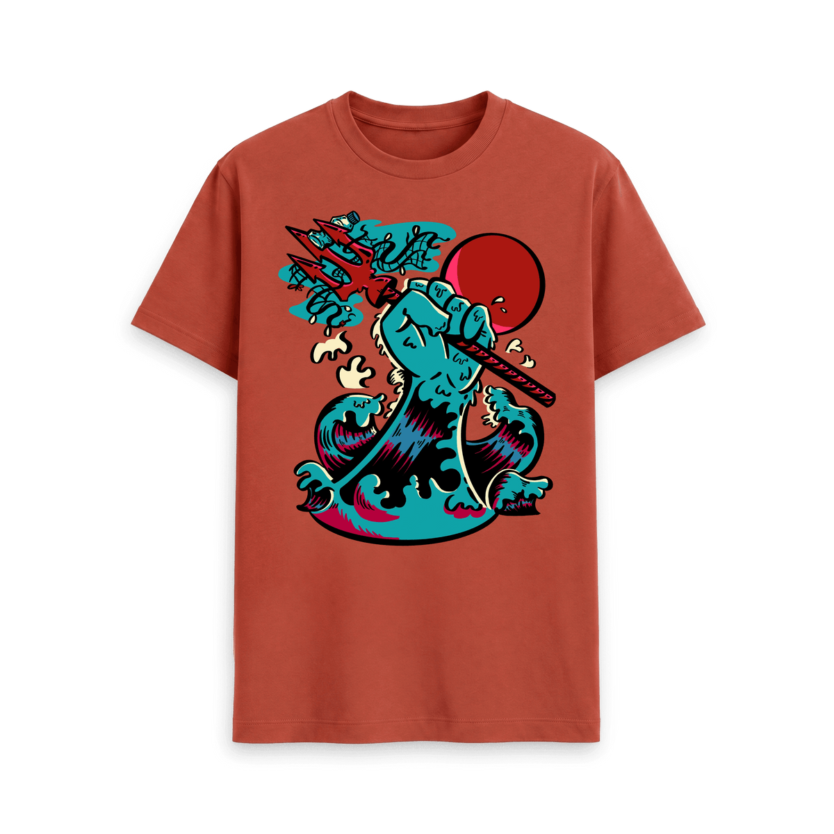 Rust Printed T-shirt Front